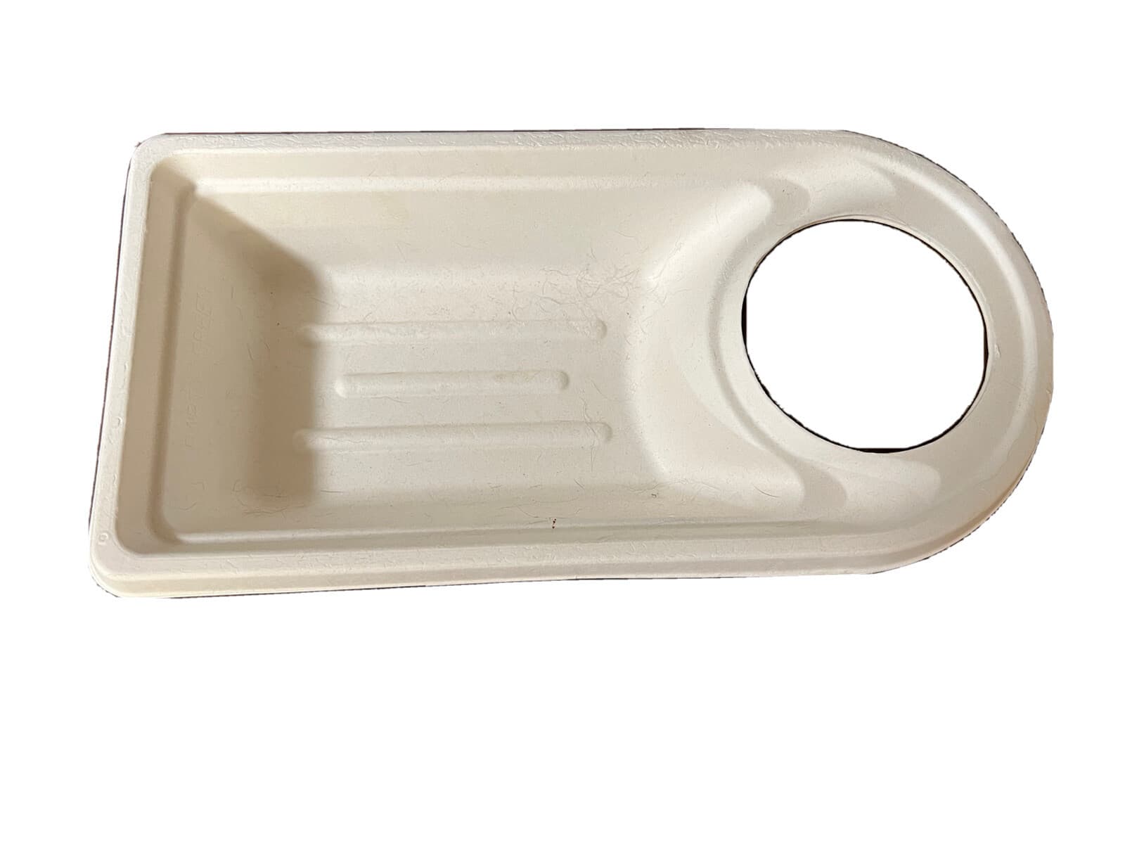 12 x 6 inch plates with wine/beverage holder disposable biodegradable