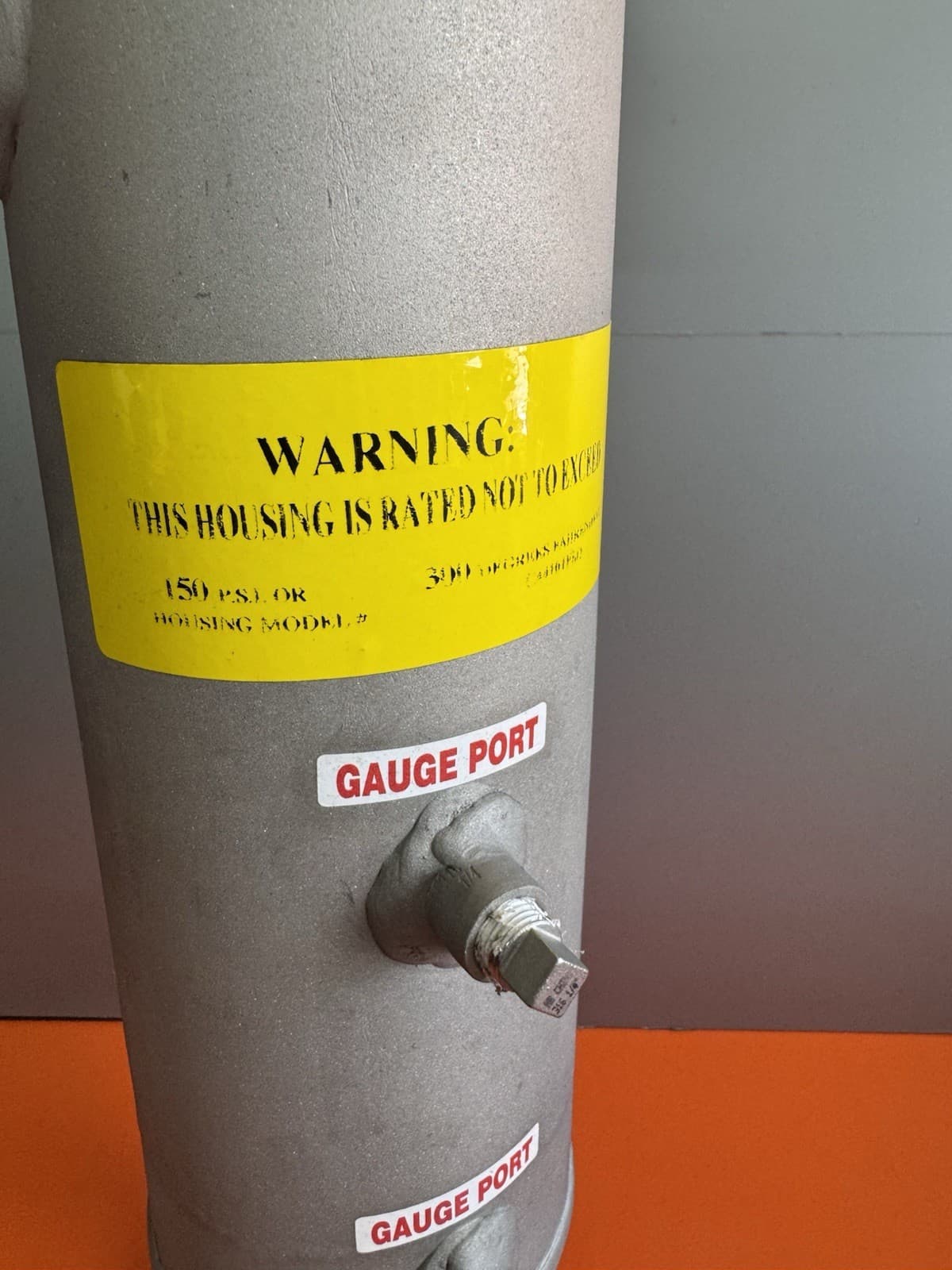 Filter Bag Housing 1”  4-1/2” Dia. X 15” Ht. Housing Trade Size 3” 150PSI SS316 6