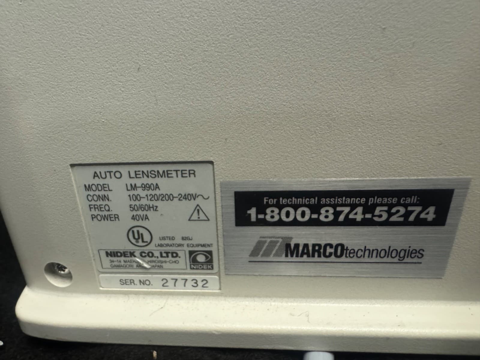 Nidek LM-900A Auto Lensmeter-Good Condition! 3