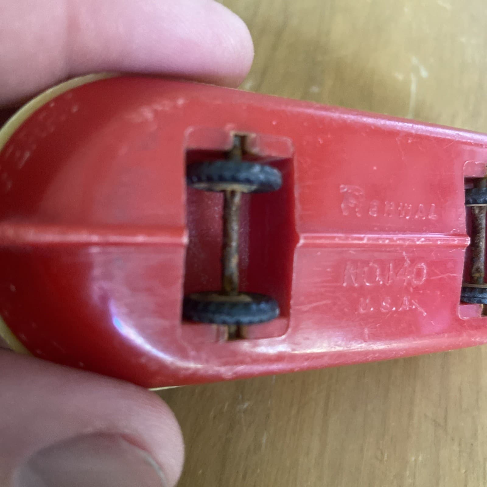 Renwal Ferry Boat Hard Plastic No. 140 USA with Wheels VINTAGE 6