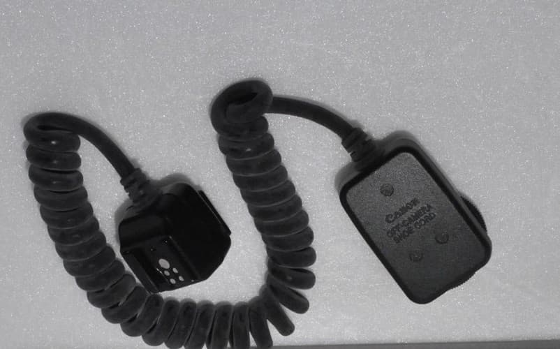 Canon Off-Camera Shoe Cord w/Manual for Speedlites 430EZ 420EZ 300EZ 200E 160E 3