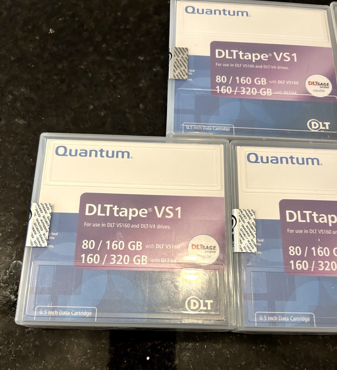 5 Quantum DLTtape VS1 MR-V1MQN-01 Data Cartridge 80/160GB/160/320GB New Sealed 3