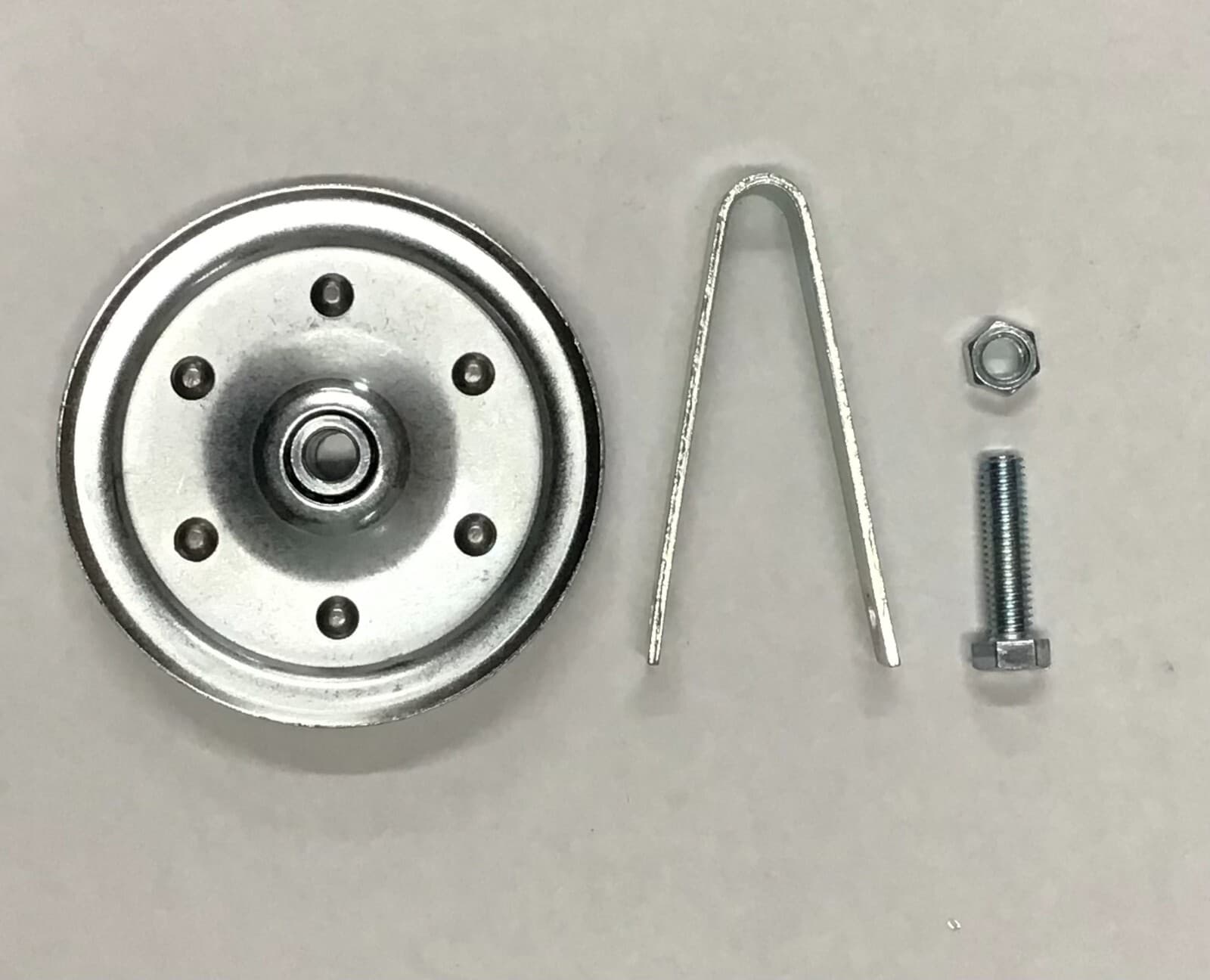 4" Pulley Sheave Fork 200lb Heavy Duty Garage Door OHD 3/8 Bore 6 Rivet Nut Bolt 3
