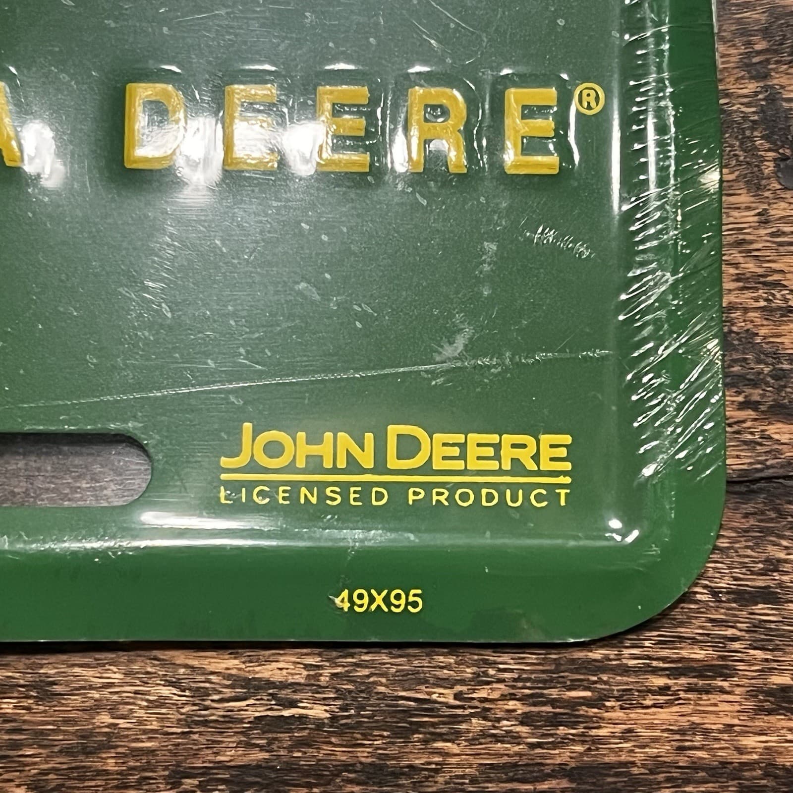 New John Deere Embossed Green Yellow Agriculture Farming License Plate Man Cave 6