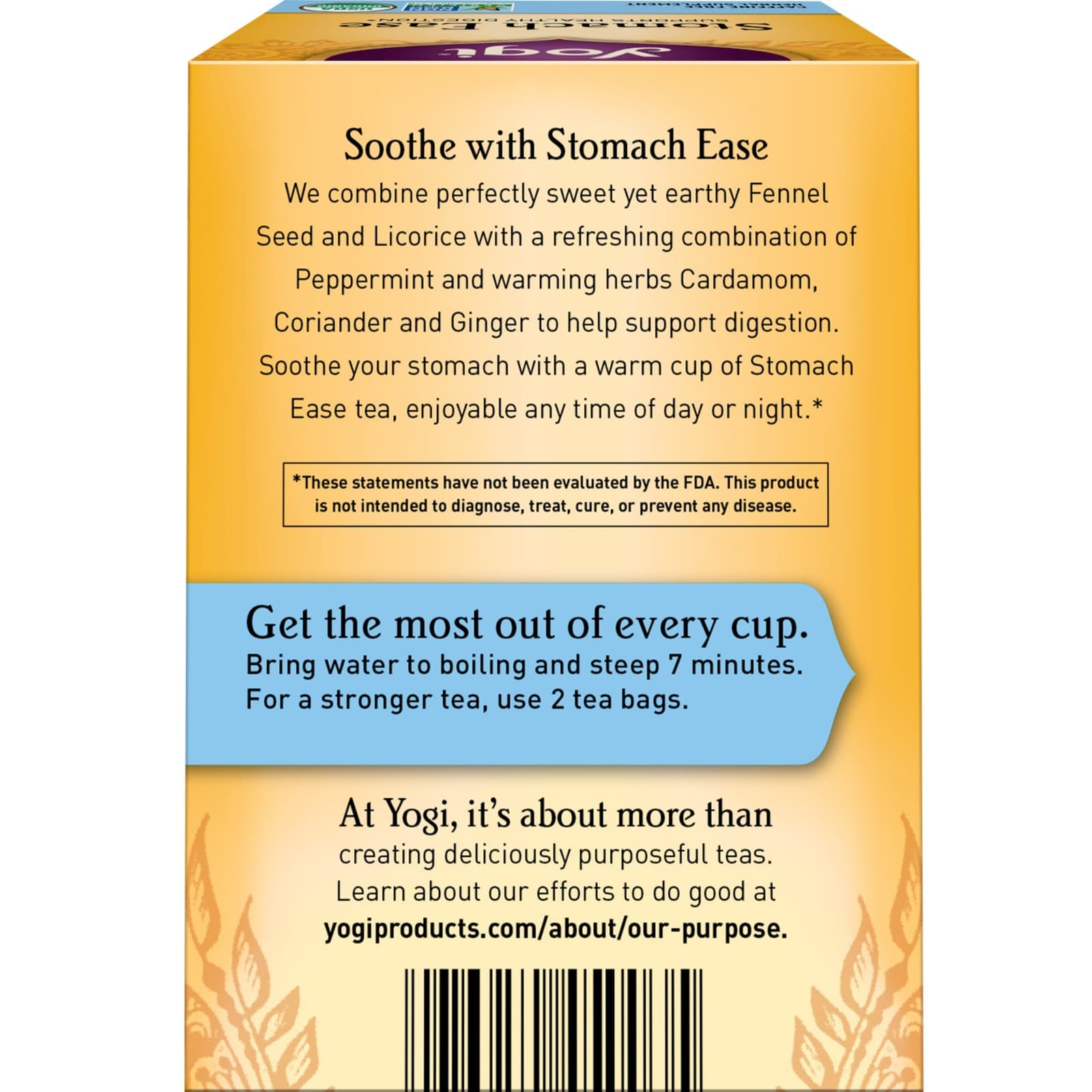 Yogi Tea Stomach Ease Tea - 16 Tea Bags per Pack (4 Packs) - Digestive Tea to... 2