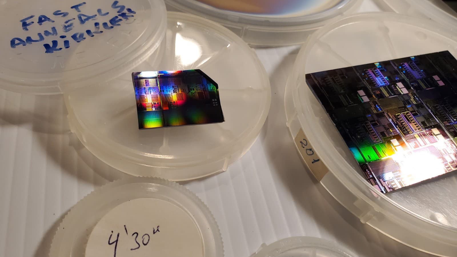 VTG 6 PC Lot Test Failure Analysis Semiconductor Chips in Fluoroware Containers 4