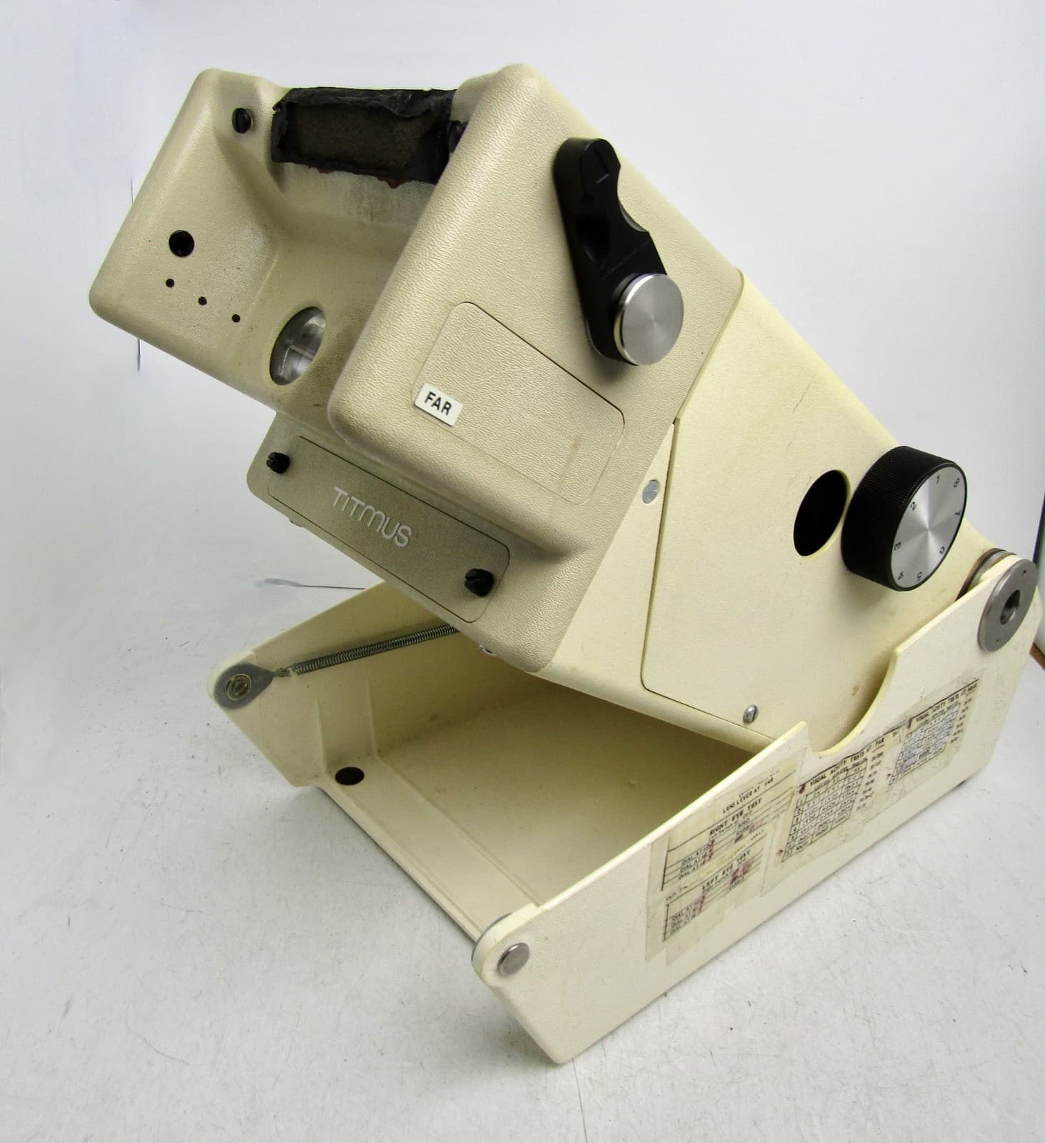 Titmus II-S Vision Tester - Portable Model with Case and Accessories - AS IS