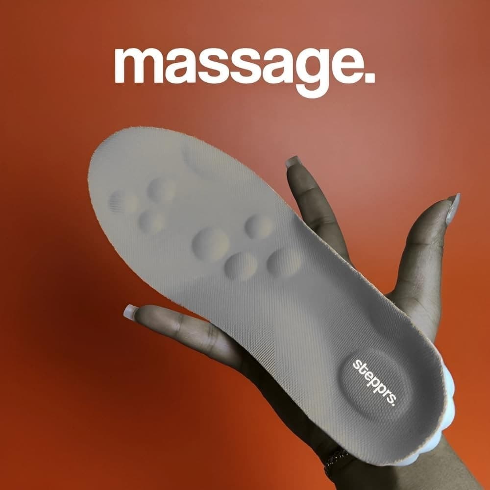 Original Stepprs Comfort Shoe Insoles Steppers Cloud Soles for Men Women (Gray) 6