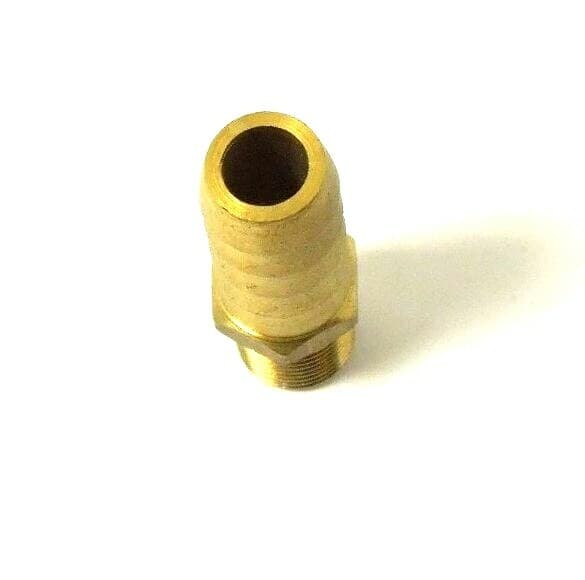 Hose Barb for 3/8" ID Hose X 1/4" Male NPT Hex Body Brass Fuel Fitting 201A-6B 3