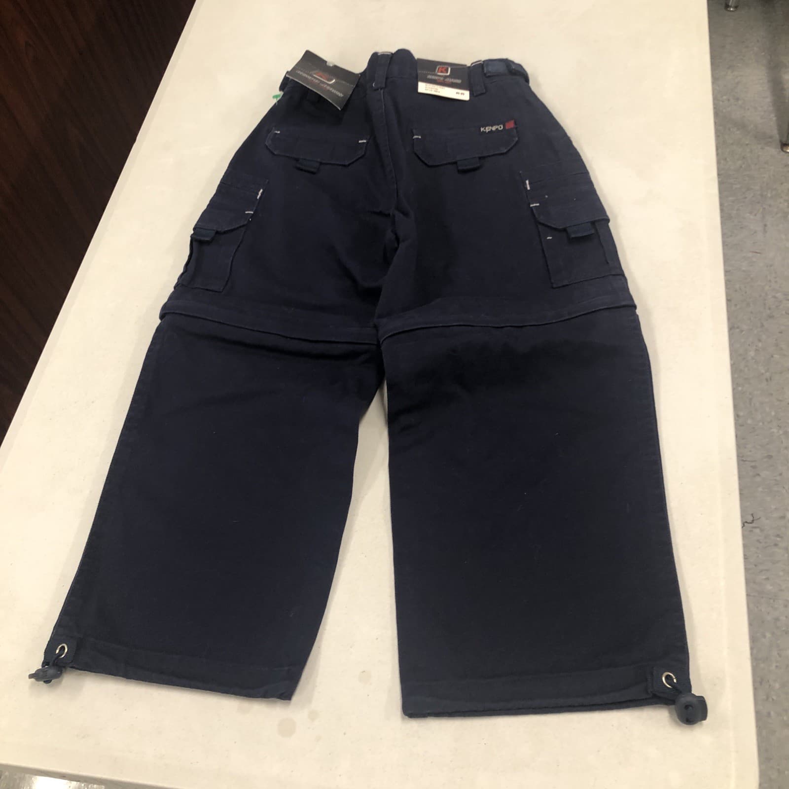 VTG New NWT Kenpo Jeans Cargo Convertible Short / Pants Size 5 kids Adj Waist 5