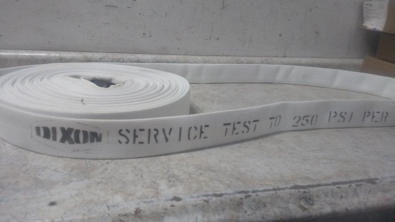 Dixon Valve A515100RAF 100 Ft Single Jacket Fire Hose w/Aluminum Rocker Lug (BW) 4