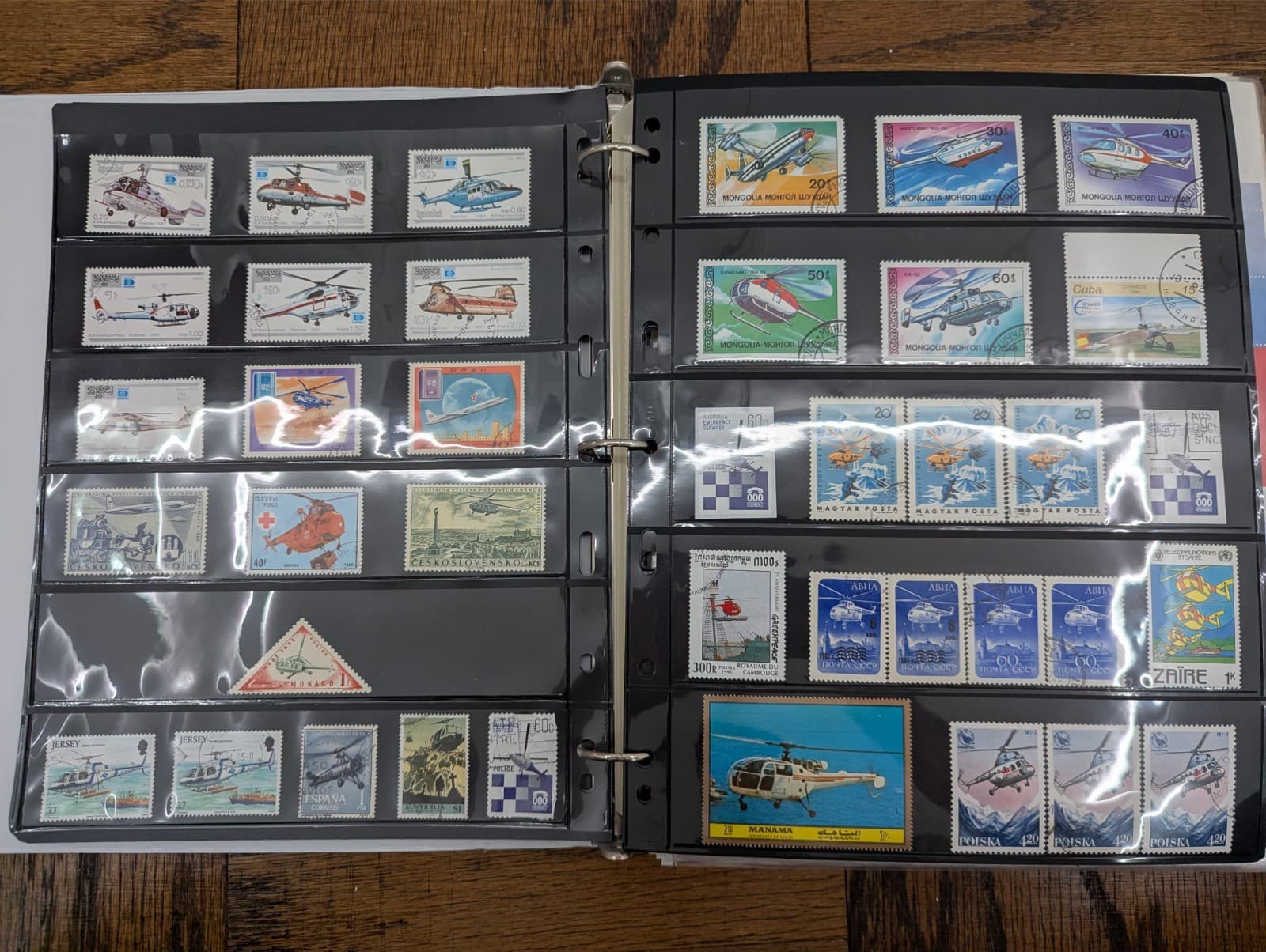 (Lot of 982 Stamps) World Airplane Aviation Helicopter Stamp Collection Lot 3 3