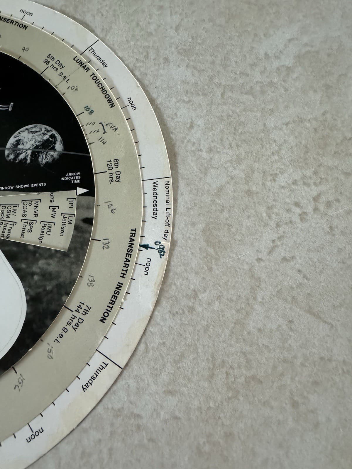 1969 NASA Raytheon Apollo 11 Mission Analyzer Guidance Navigation Rotating Chart 4