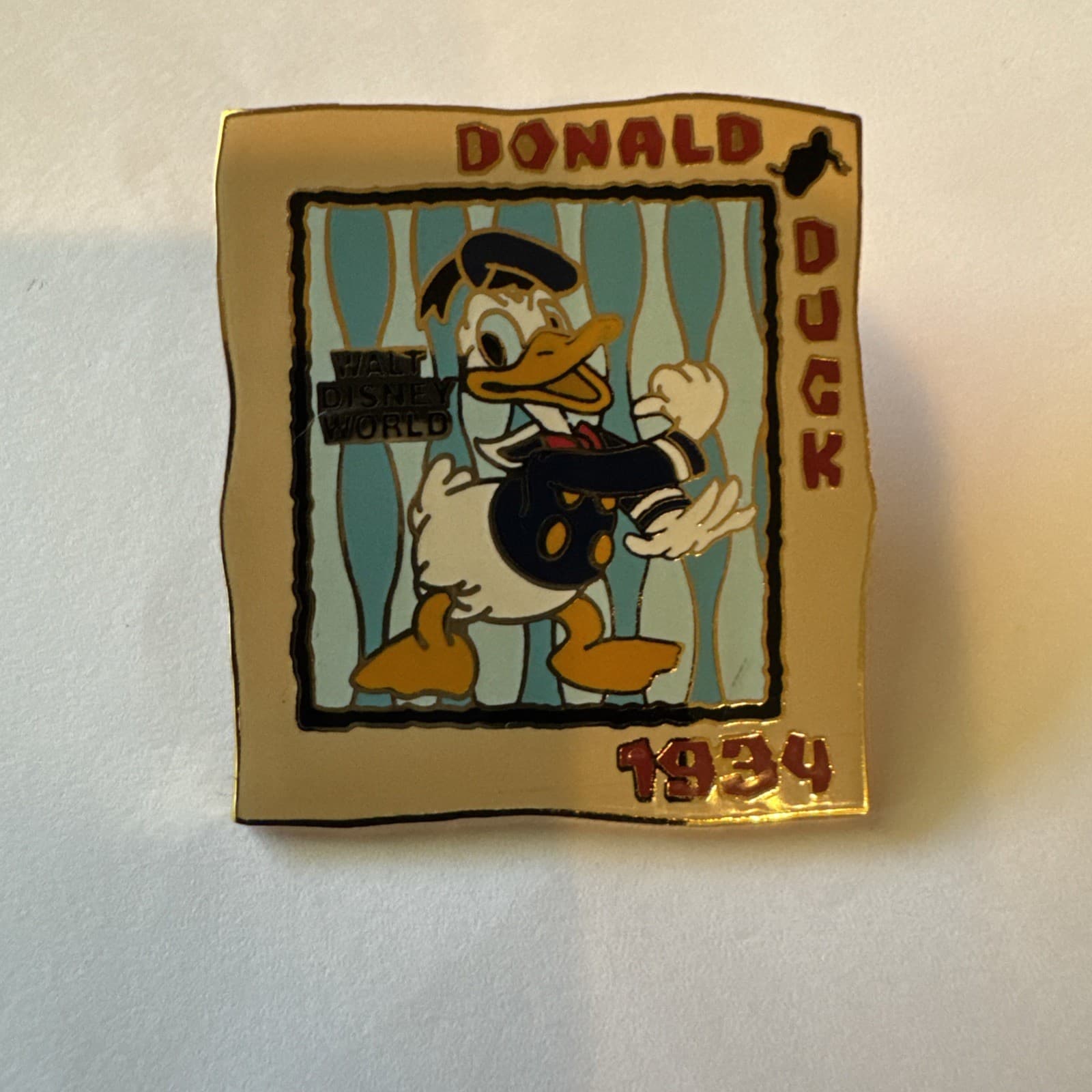 WDW Donald Duck Rare Pin With 1934 on Front
