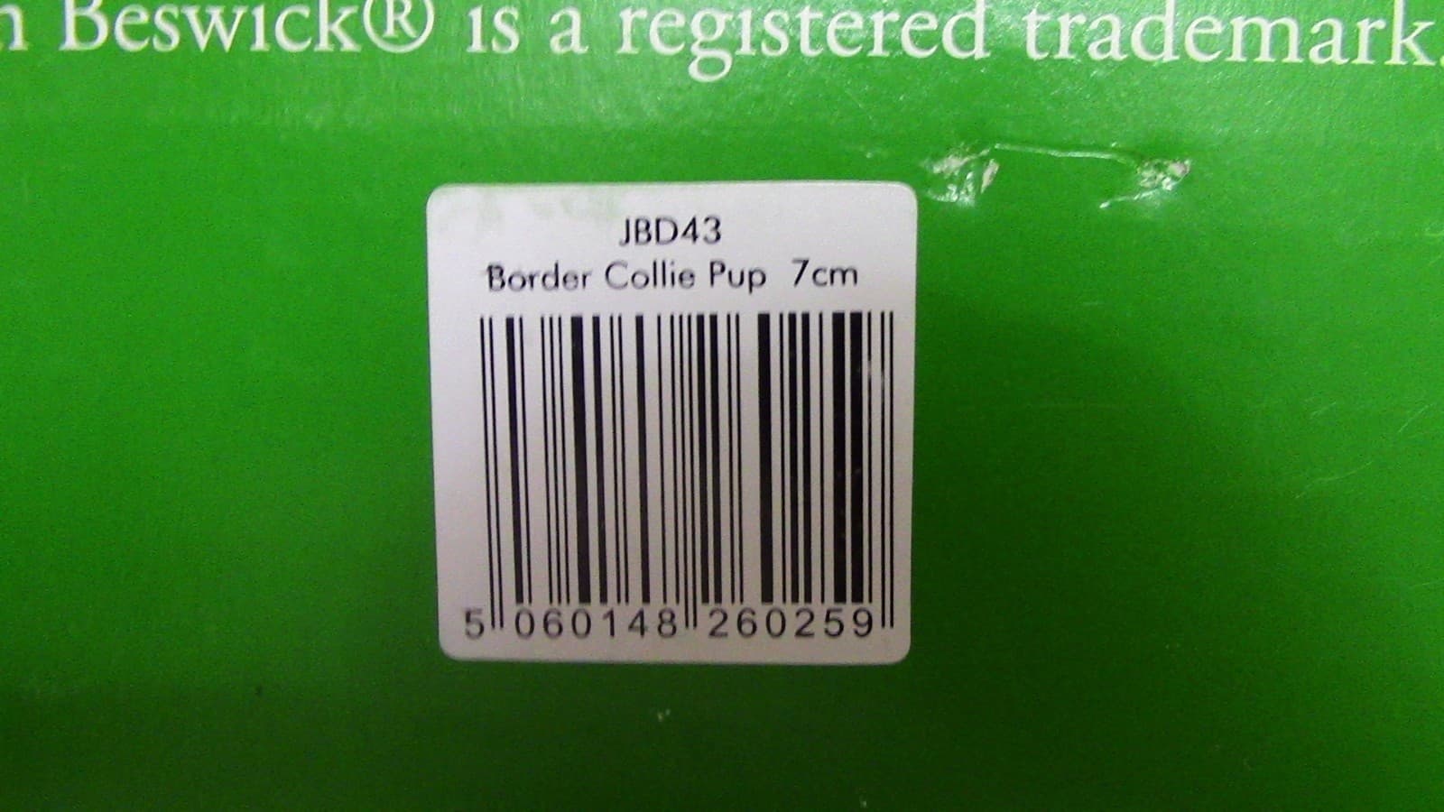 Beswick figure Border Collie pup 7cm boxed JBD43 5