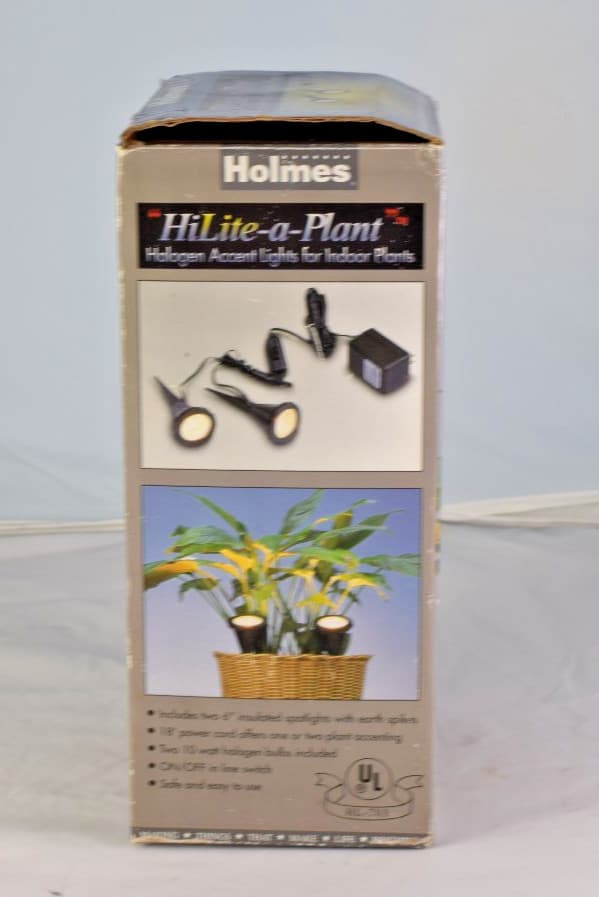 4 Indoor Accent Lights for Plants Holmes 10W Halogen Bulbs (Included) - Tested 4