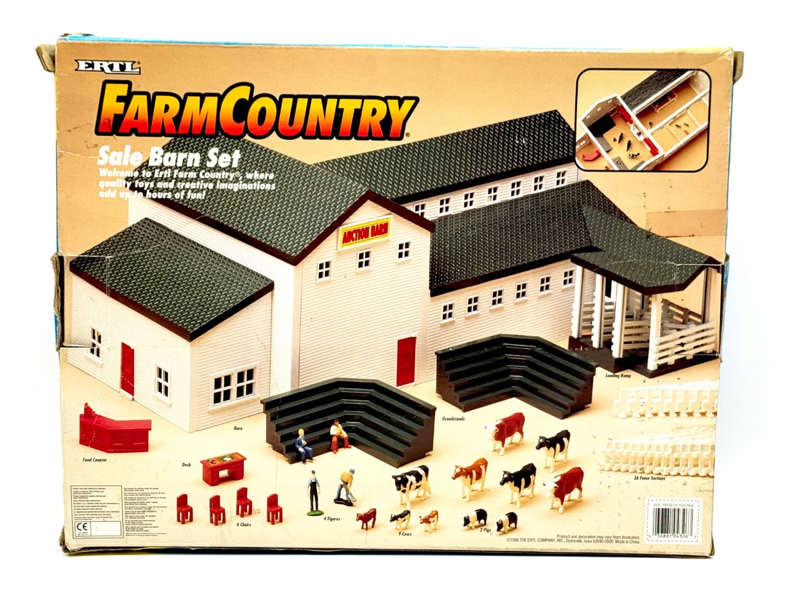 1/64 Farm Country Sale Barn Auction Playset 2