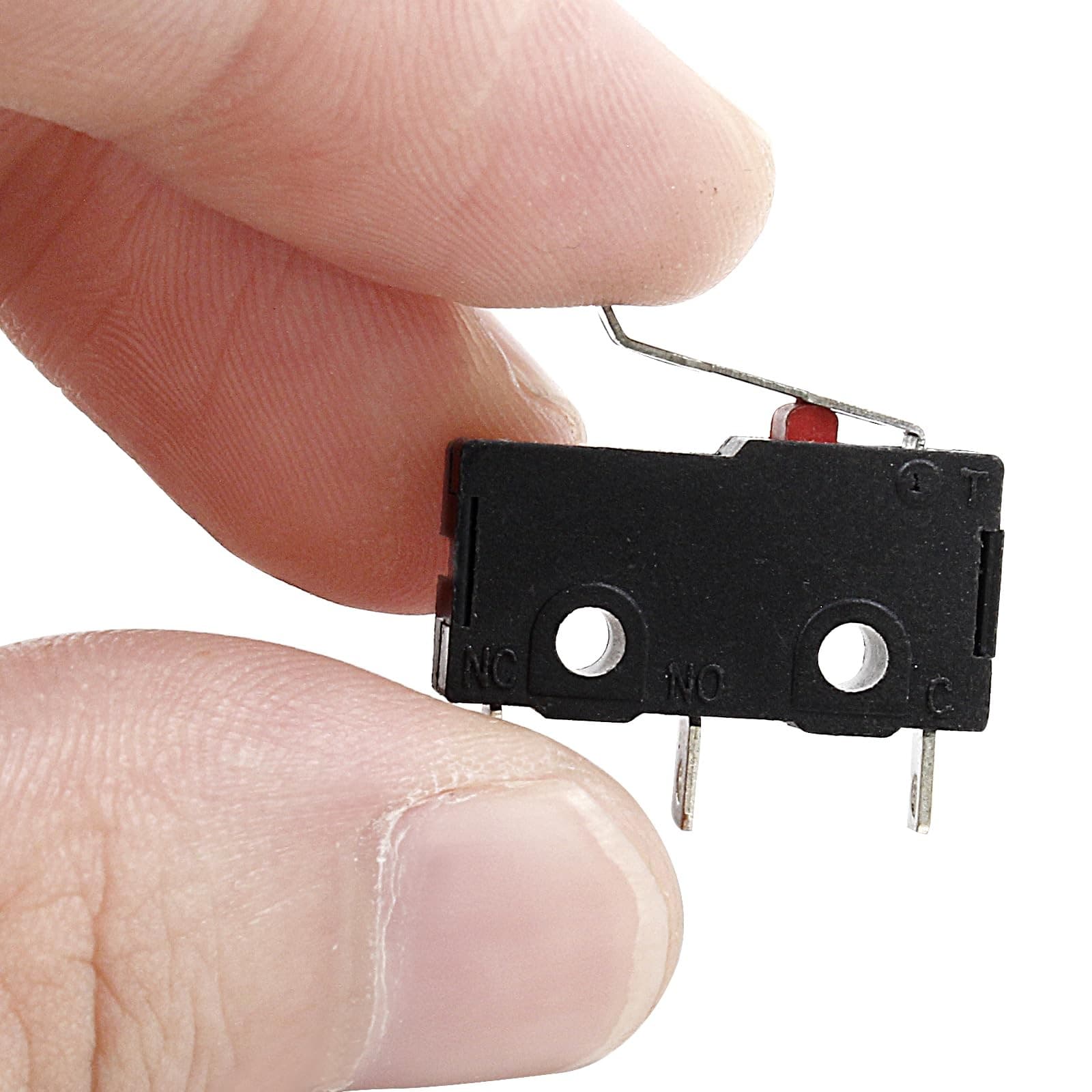 Litoexpe 12pcs Mini Micro Limit Switch 5A 125 250V AC SPDT 1NO 1NC Snap Actio... 2