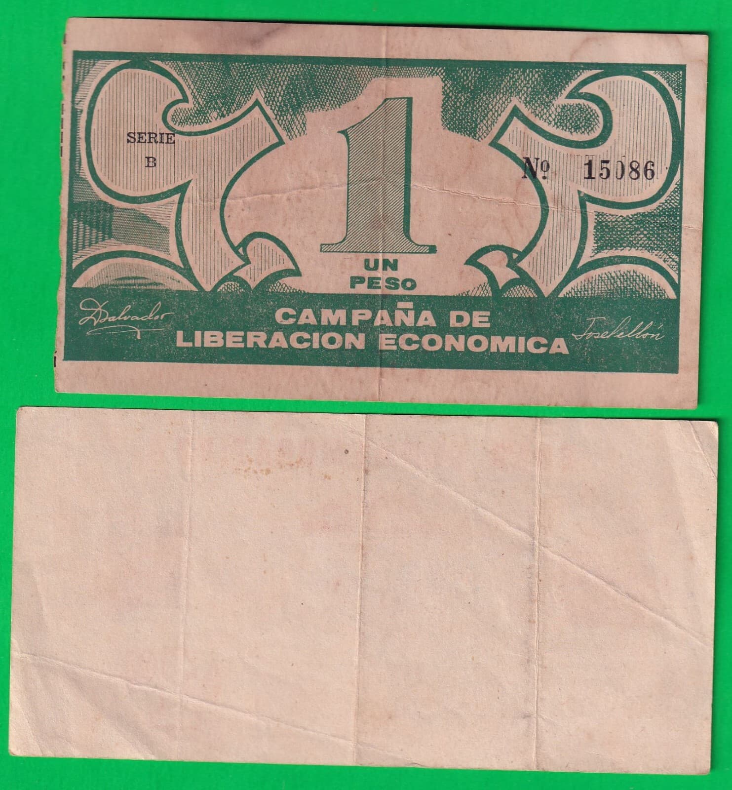 Set of 2 rare bonds from the Cuban Workers' Union (CTC), 1959-1961 2