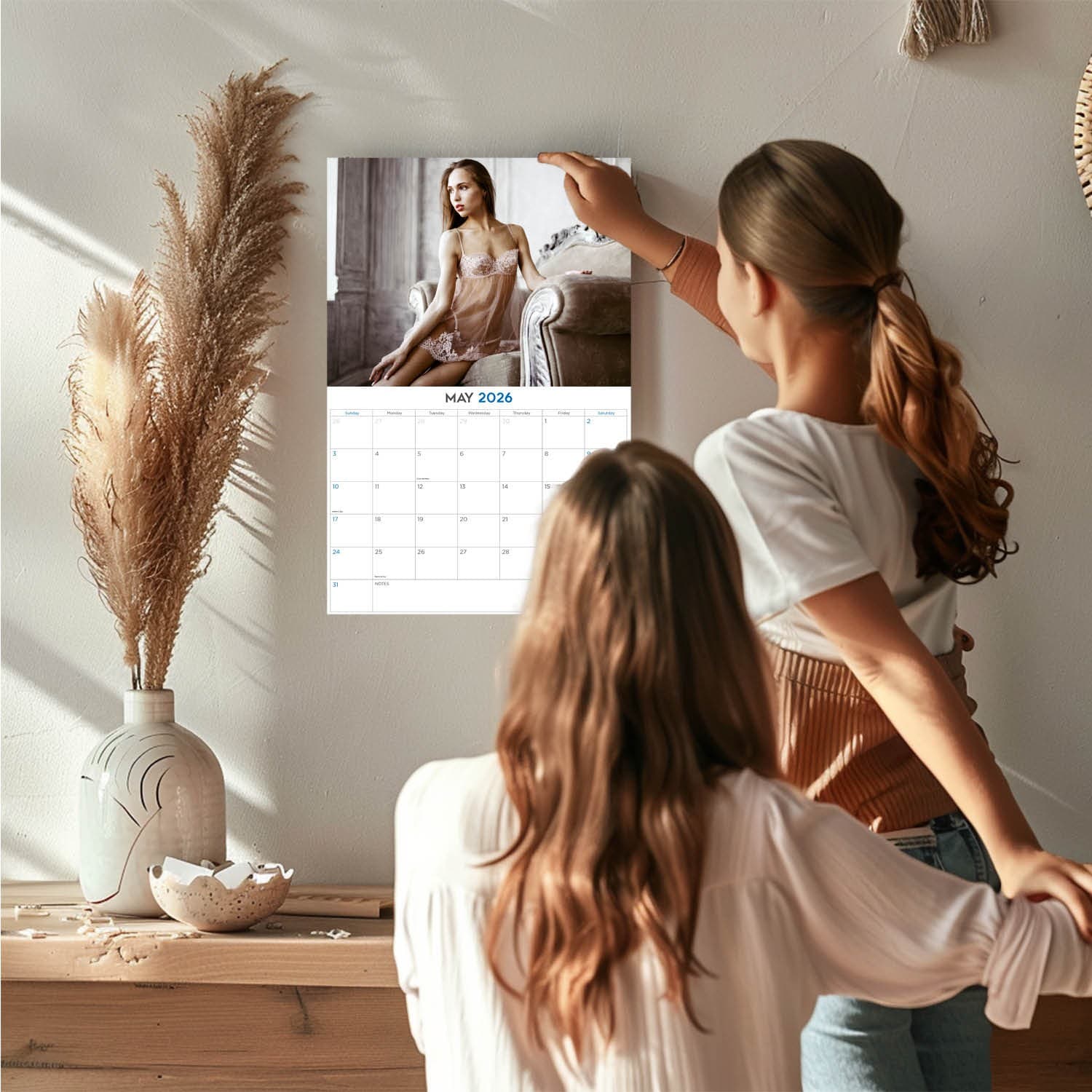 Lingerie Calendar 2026 12x18 Made in USA 2