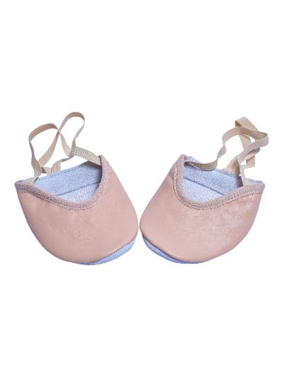 Rhythmic Gymnastics Leather Pink Toe Half Shoes 3