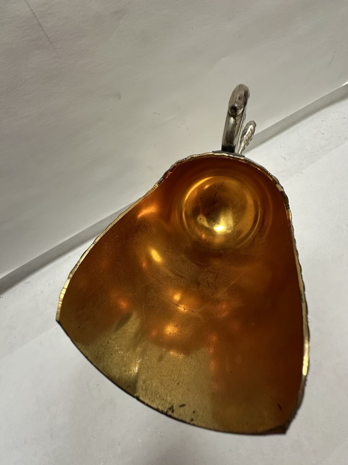 Vintage Silver Sugar Scuttle With Scoop Raimond Plate and Copper Pedestal 5