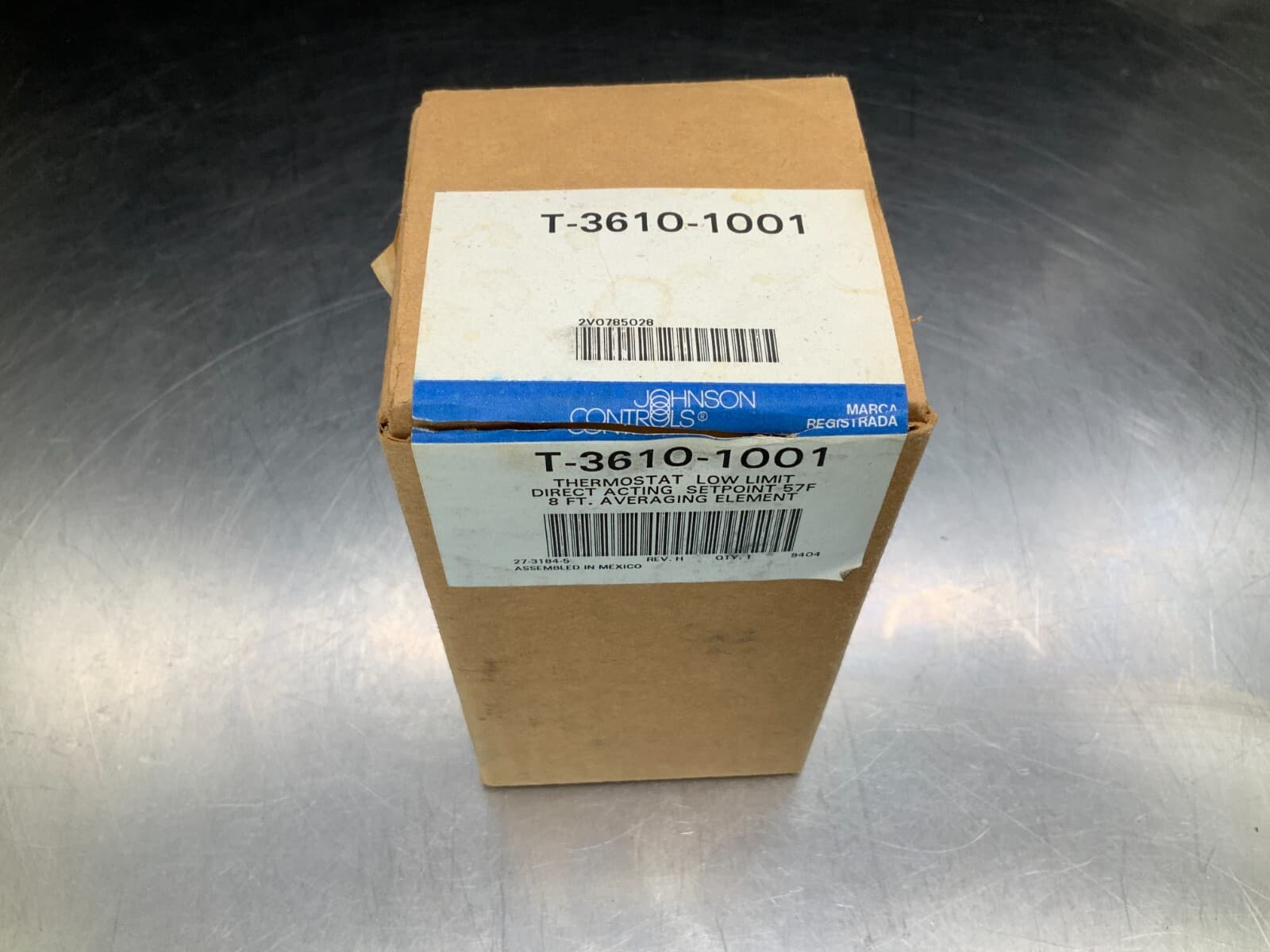 Johnson Controls T-3610-1001 Thermostat Low Limit Direct Acting Setpoint