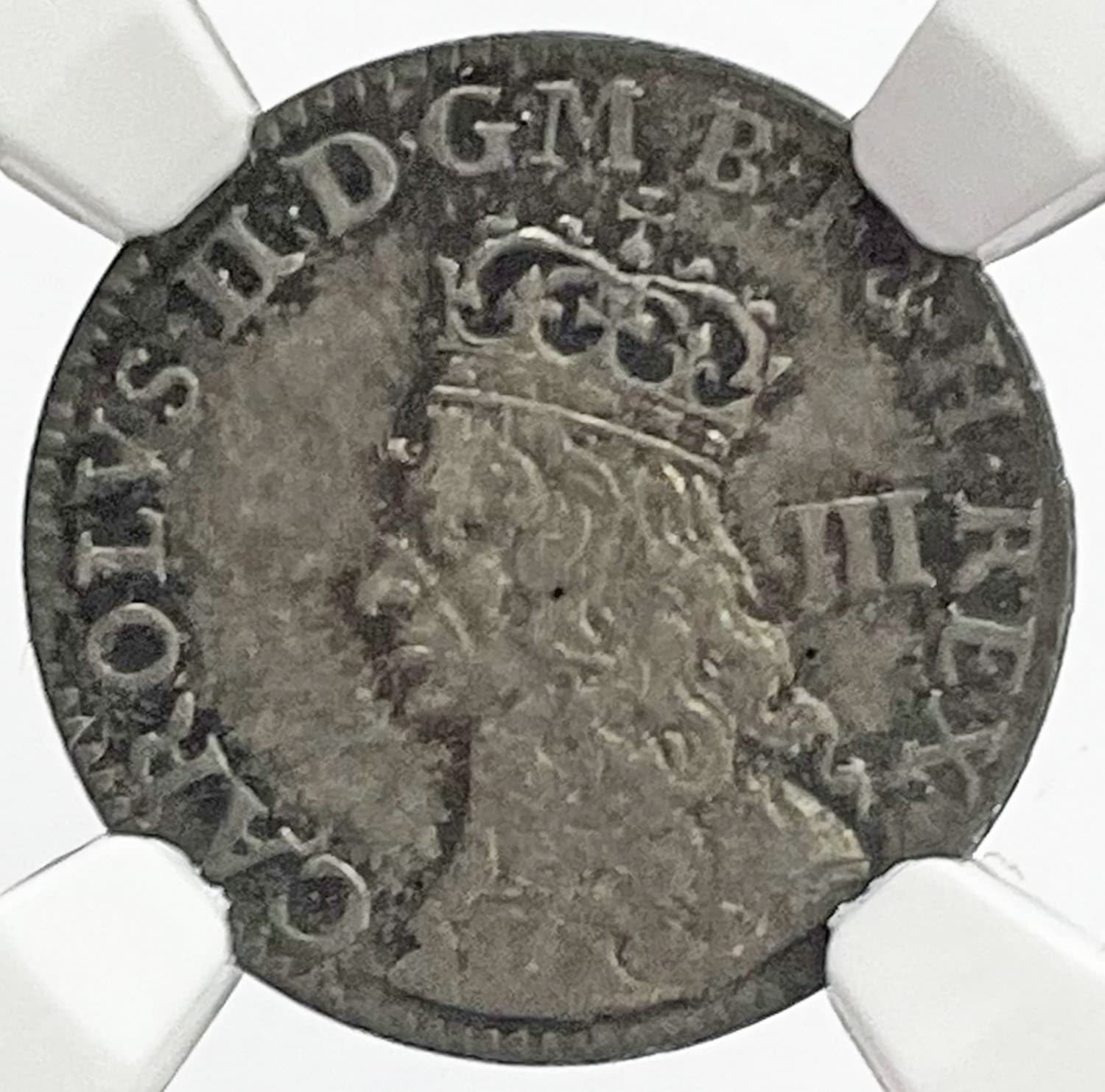 1660 -1685 SILVER GREAT BRITAIN KING CHARLES II MAUNDY SET NGC AU 58- MS 63 4