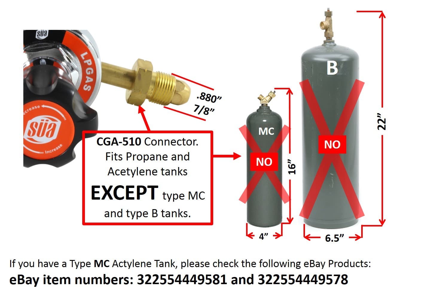 SÜA Propane Regulator - Welding Gas Gauges - 25HX Series 2