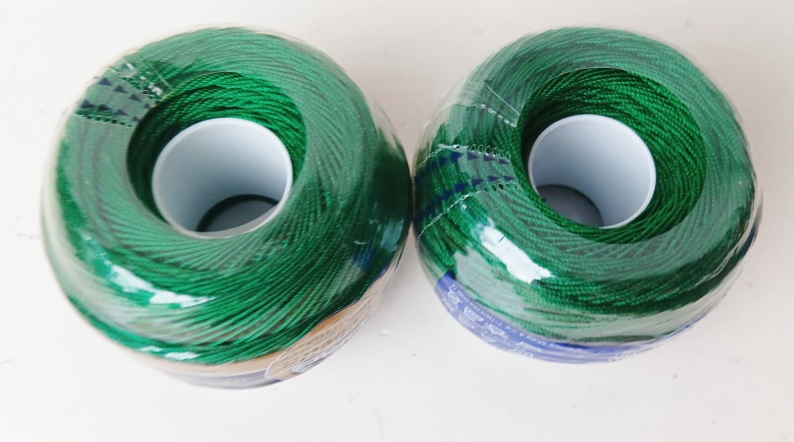 DMC Crochet Thread Dark GREEN Cebelia Size 10 Made In France New Lot Of 2 4
