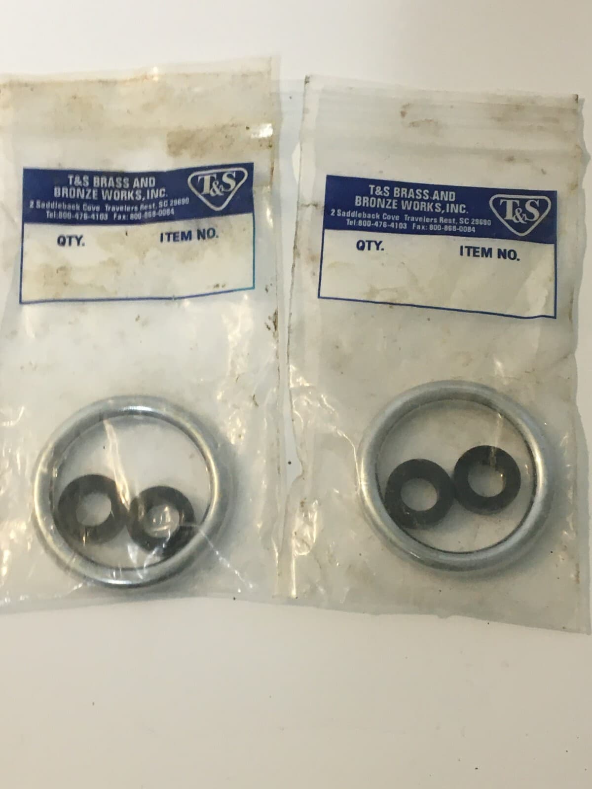 T&S Brass Spray Valve Hold Down Ring Chrome, 000907-45 (2 PK)