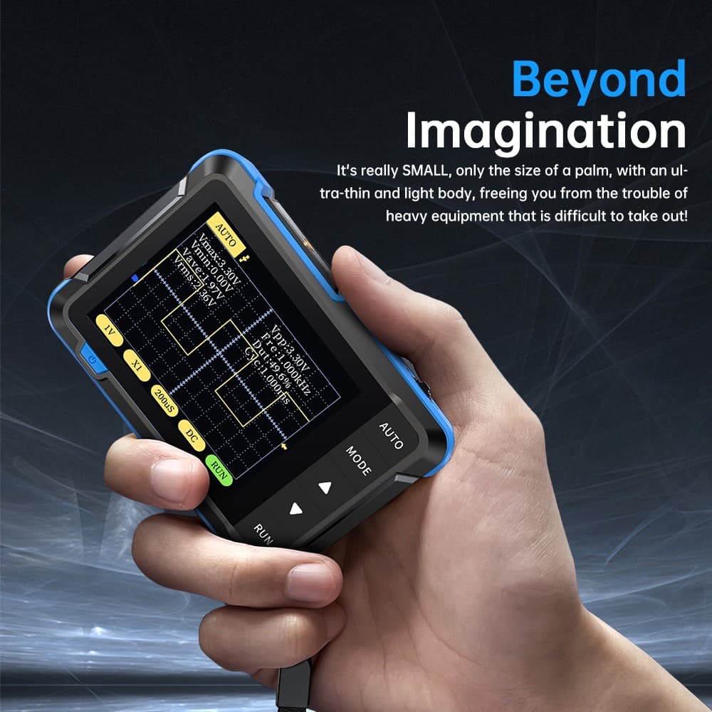 FNIRSI DSO510 DSO153 DSO152 Handheld Oscilloscope Portable Digital Oscilloscope 4