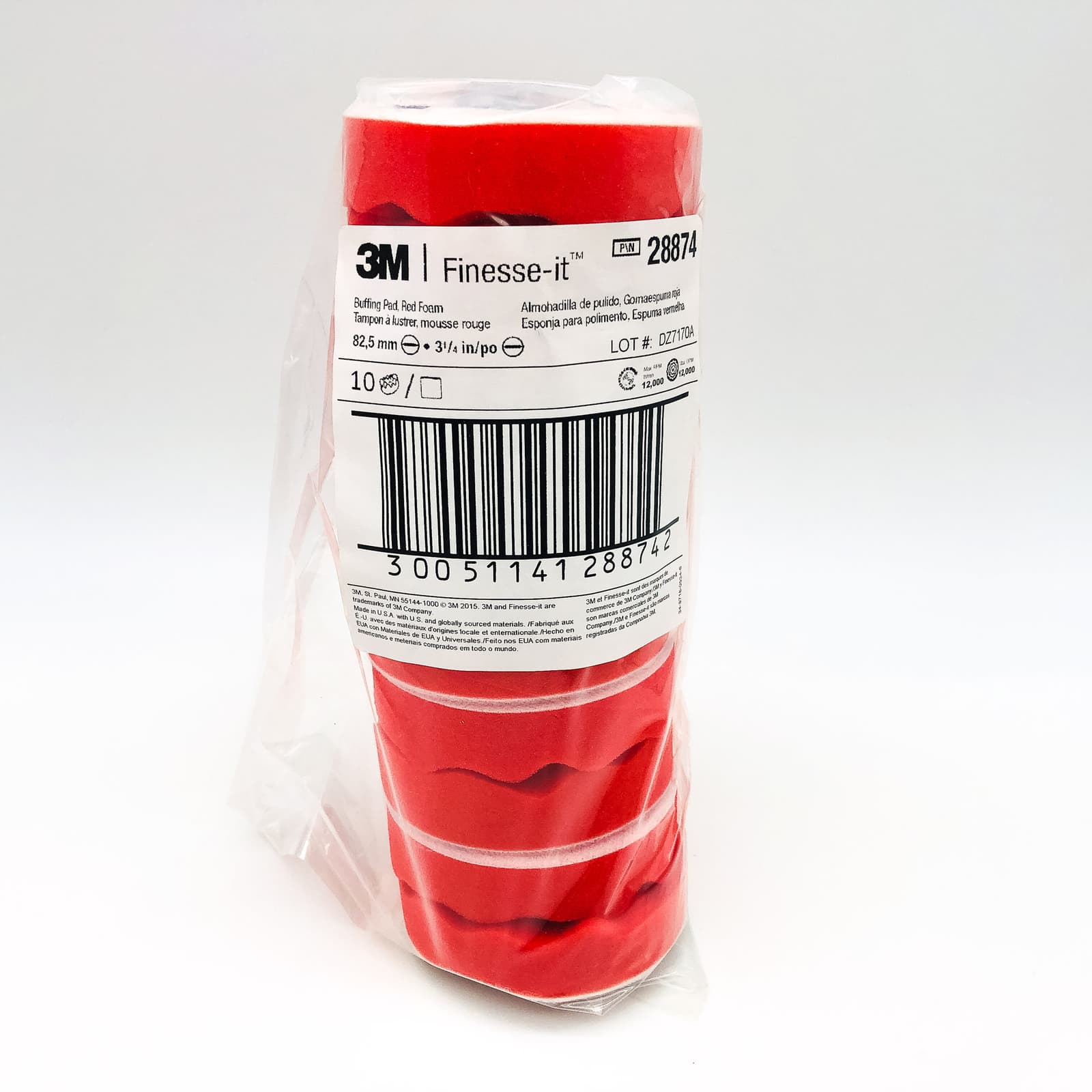 10x 3M Finesse It 28874 Foam Buffing Pads 3-1/4" Auto Body Car Detail Polishing 2