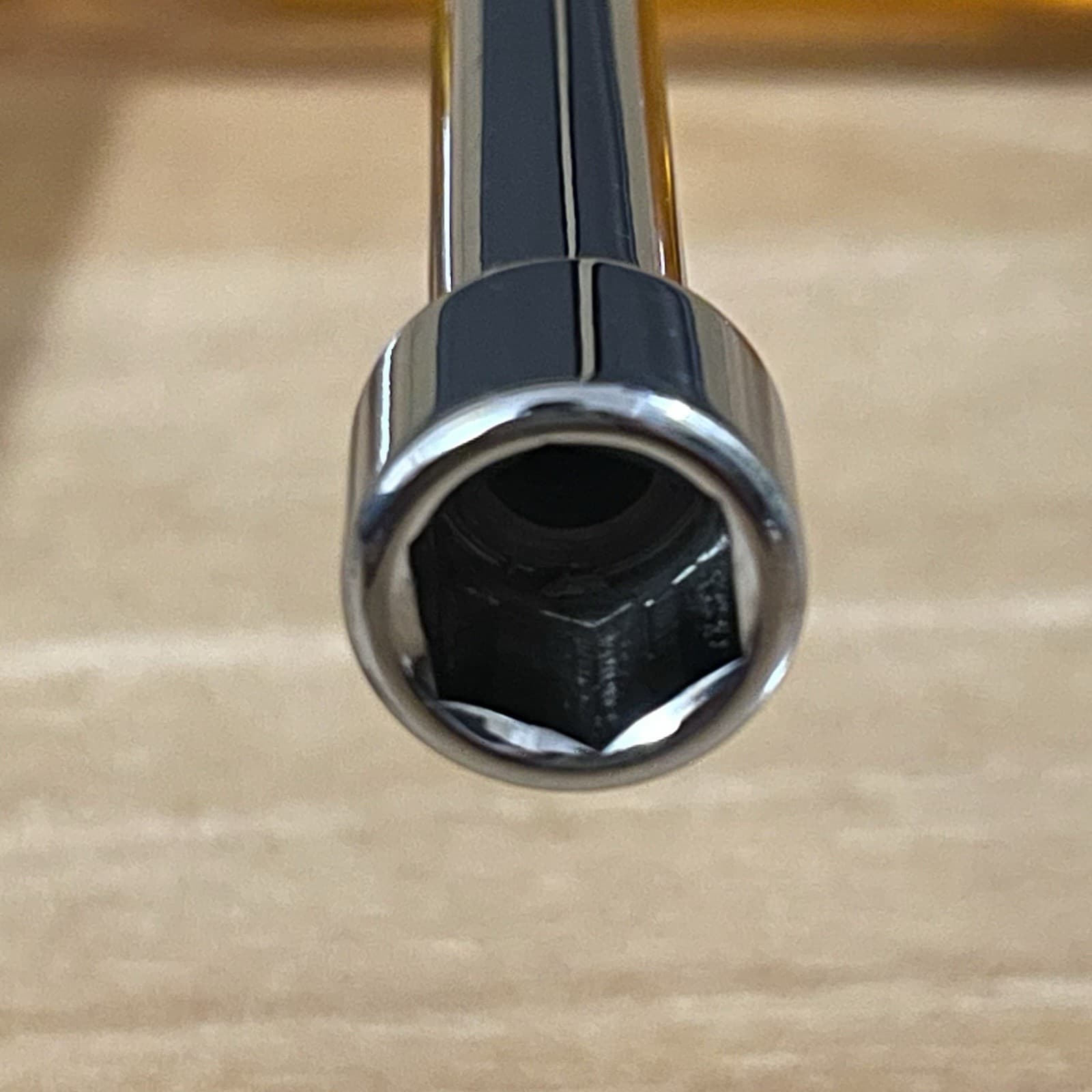 Vintage Vaco 5/16" Nut Driver 6" Hollow Shaft S106 Orange Handle 9 5/8” OAL USA 4