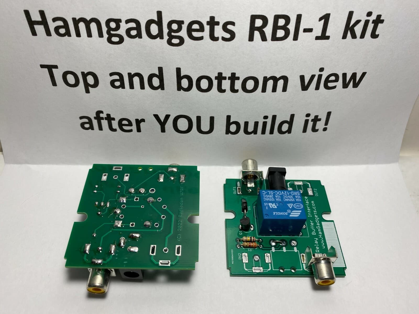 Amplifier keying relay buffer amateur radio interface RBI-1A, - YOU build KIT - 4