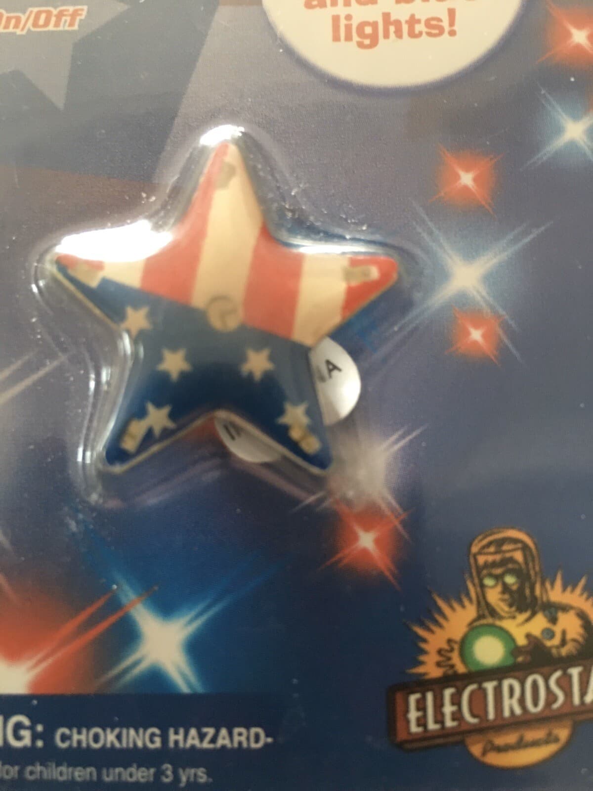 Patriotic Magnetic Button, Ultra Bright Flashing Light  5