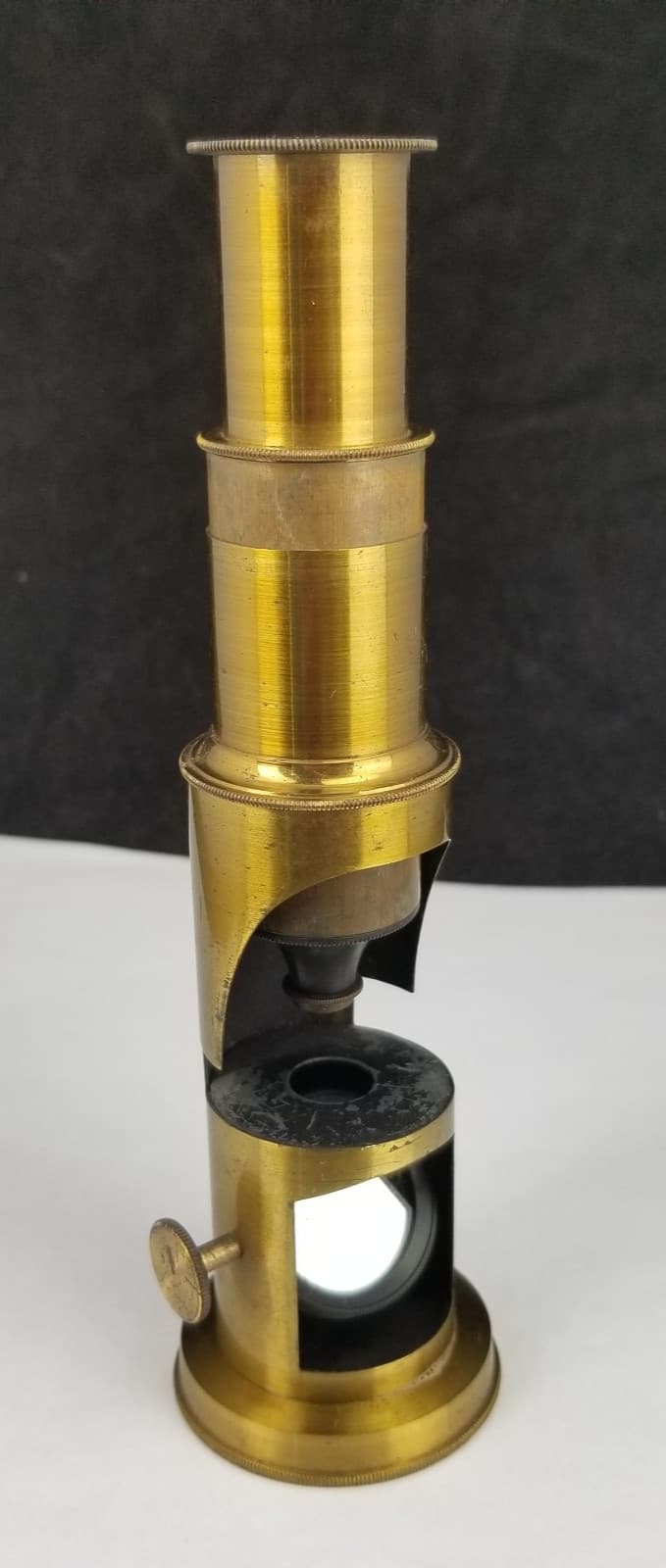 Antique Brass Field Microscope Portable small vintage 2