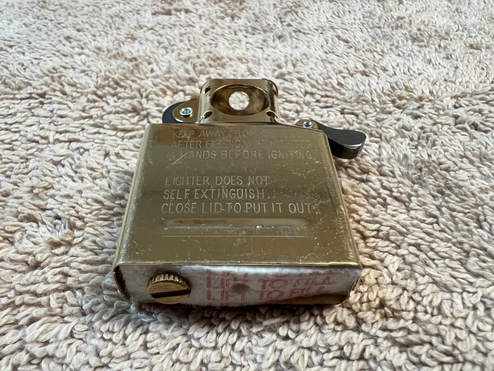 STANDARD GENUINE ZIPPO PIPE INSERT - BRASS COLOR [A     25] 6