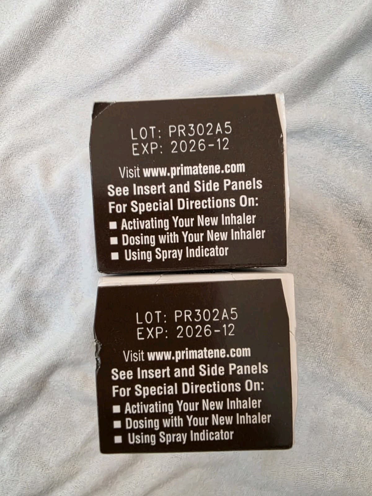 Lot Of 2 Primatene Mist Epinephrine Inhalation 160 Spays Each EX 10.26-05.27 5