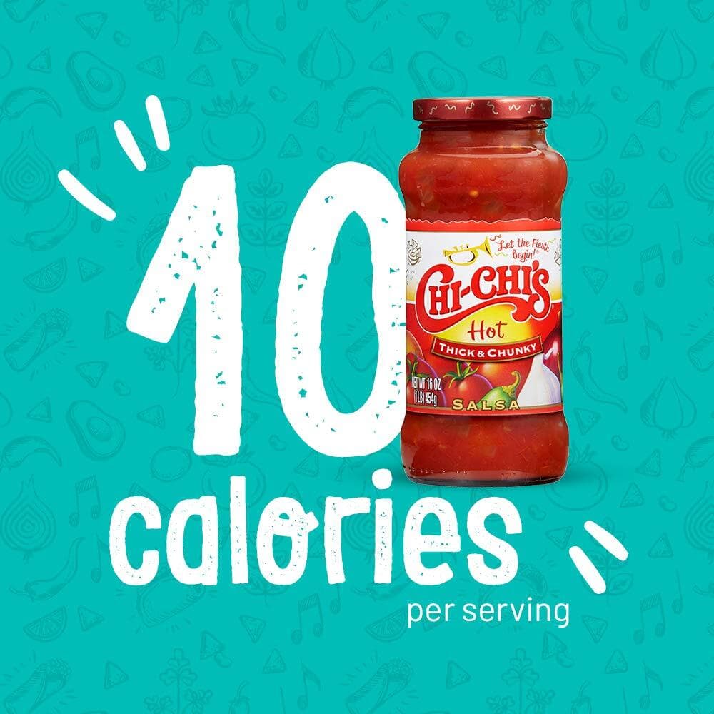 CHI-CHI'S Thick & Chunky Salsa, Hot, 16 Ounce (Pack of 12) 5