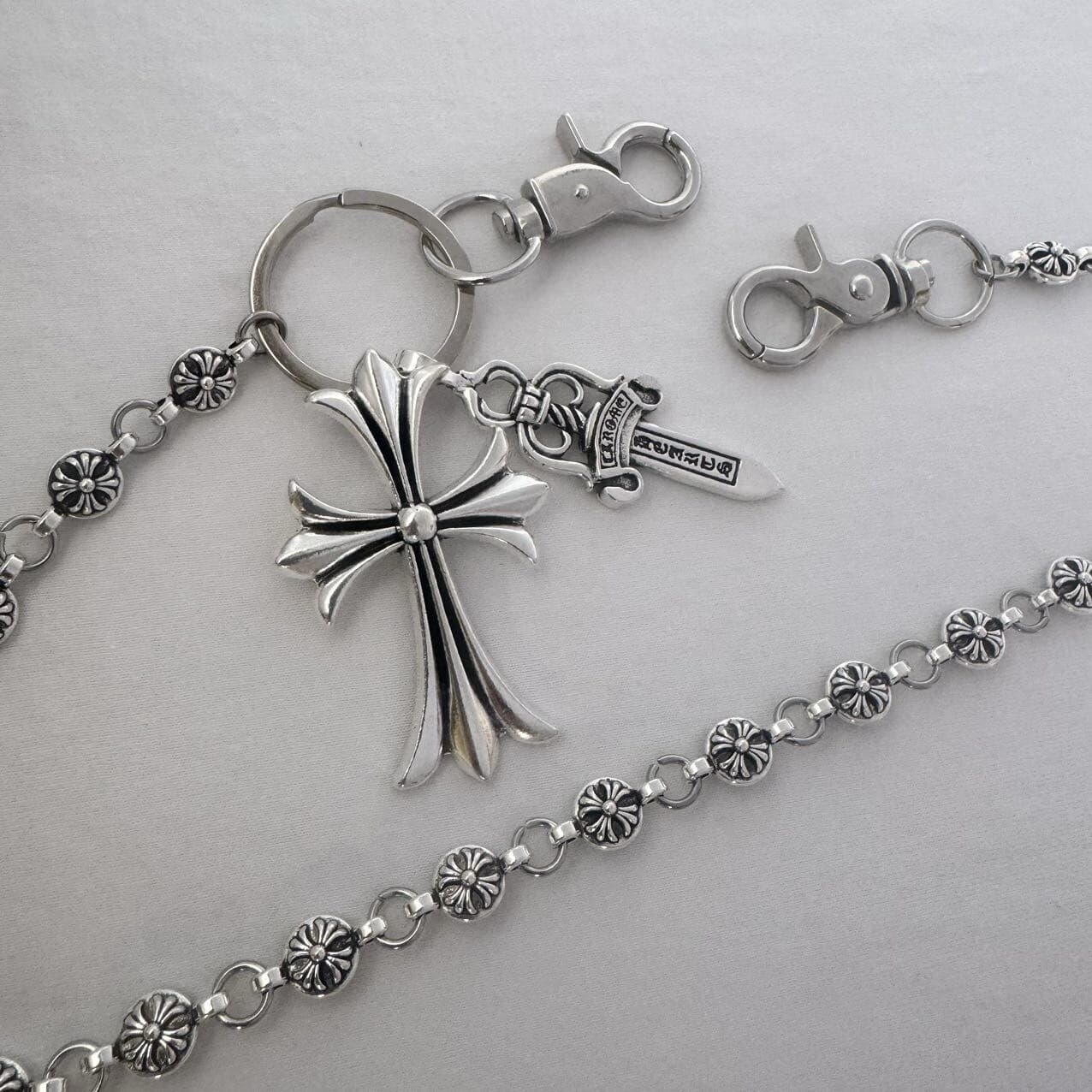 Cross Pants Chain for Men Women,Jeans Chain,Keys Chain,Biker Wallet Chain 3