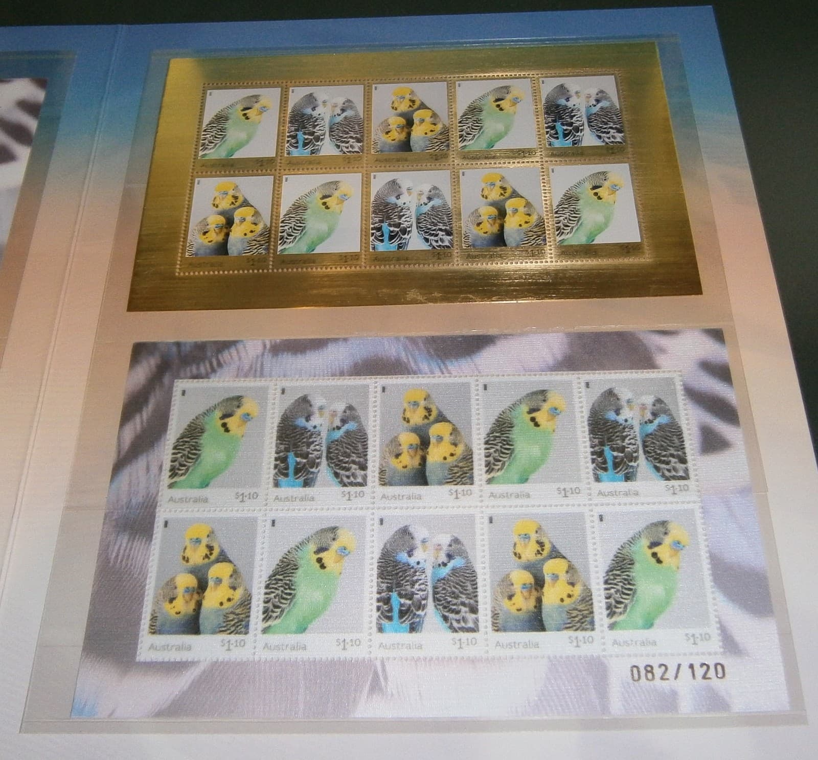 Australia 2022 Budgerigars minisheet collection - #082/120 3