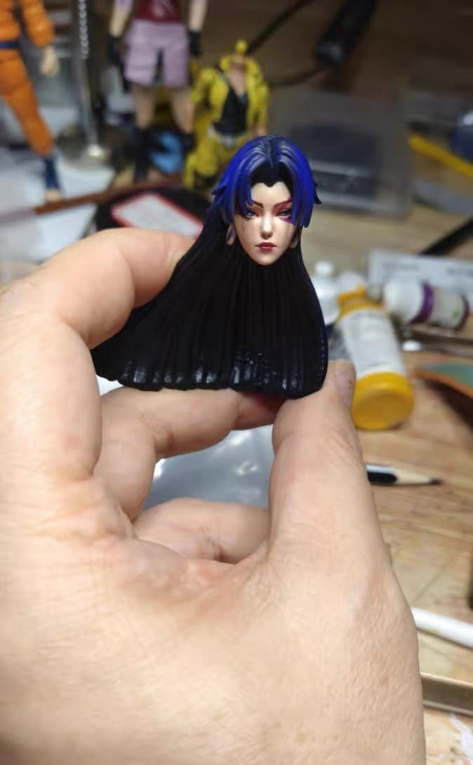 1/12 Psylocke Comics Betsy Braddock Head Sculpt Fit 6'' ML Action Figure 2