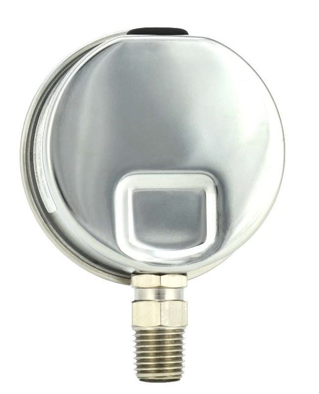 2" Pressure Gauge, Stainless Steel Case, Liquid Filled, Lower Mnt, 200 PSI 3