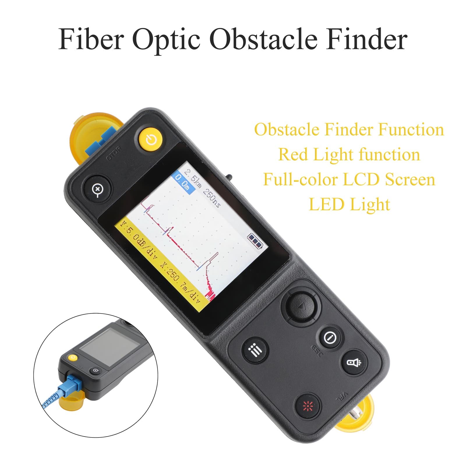 Visual Fault Locator Red Light 10mW 20KM Fiber Optic Breakpoint Fault Tester