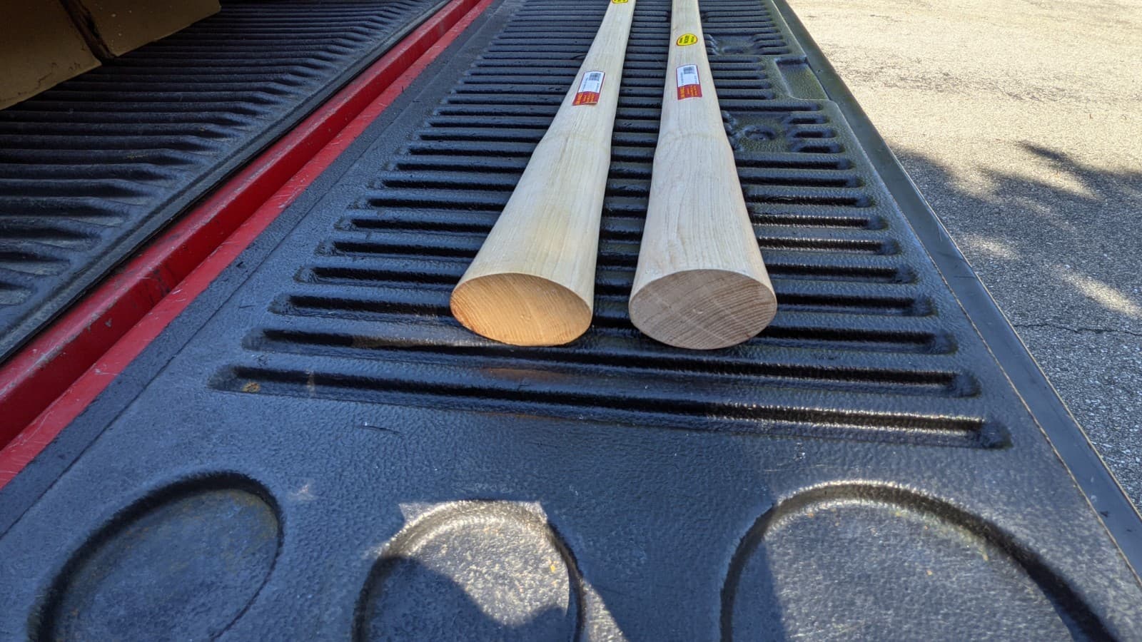 2 HICKORY 36" Railroad Mining Coal Clay PICK AXE HANDLES Lot Of 2 3