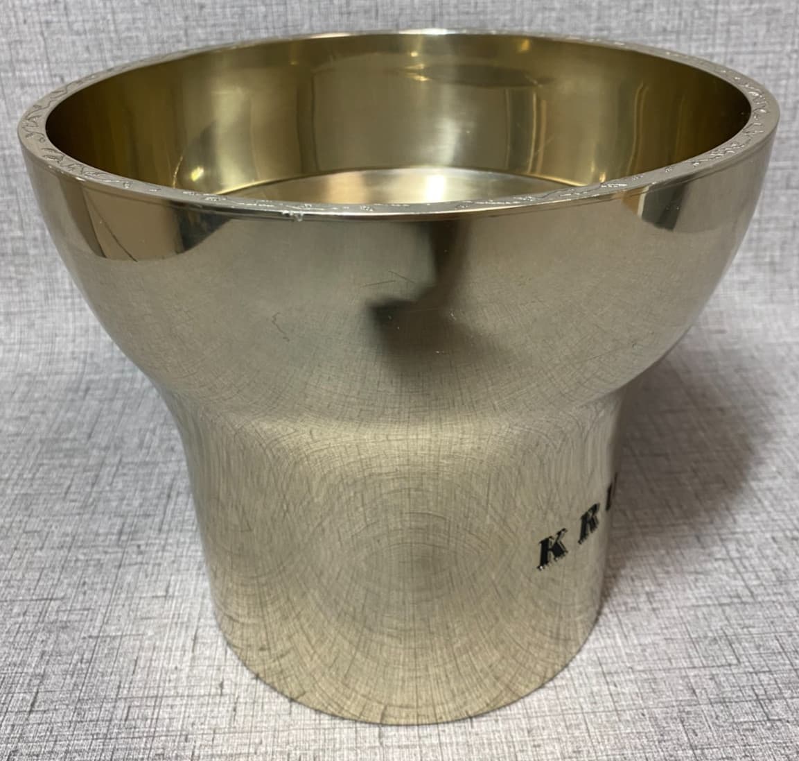 VTG 1990's KRUG Champagne Single Bottle Size Ice Bucket ORIGINAL PEWTER EUC RARE 6