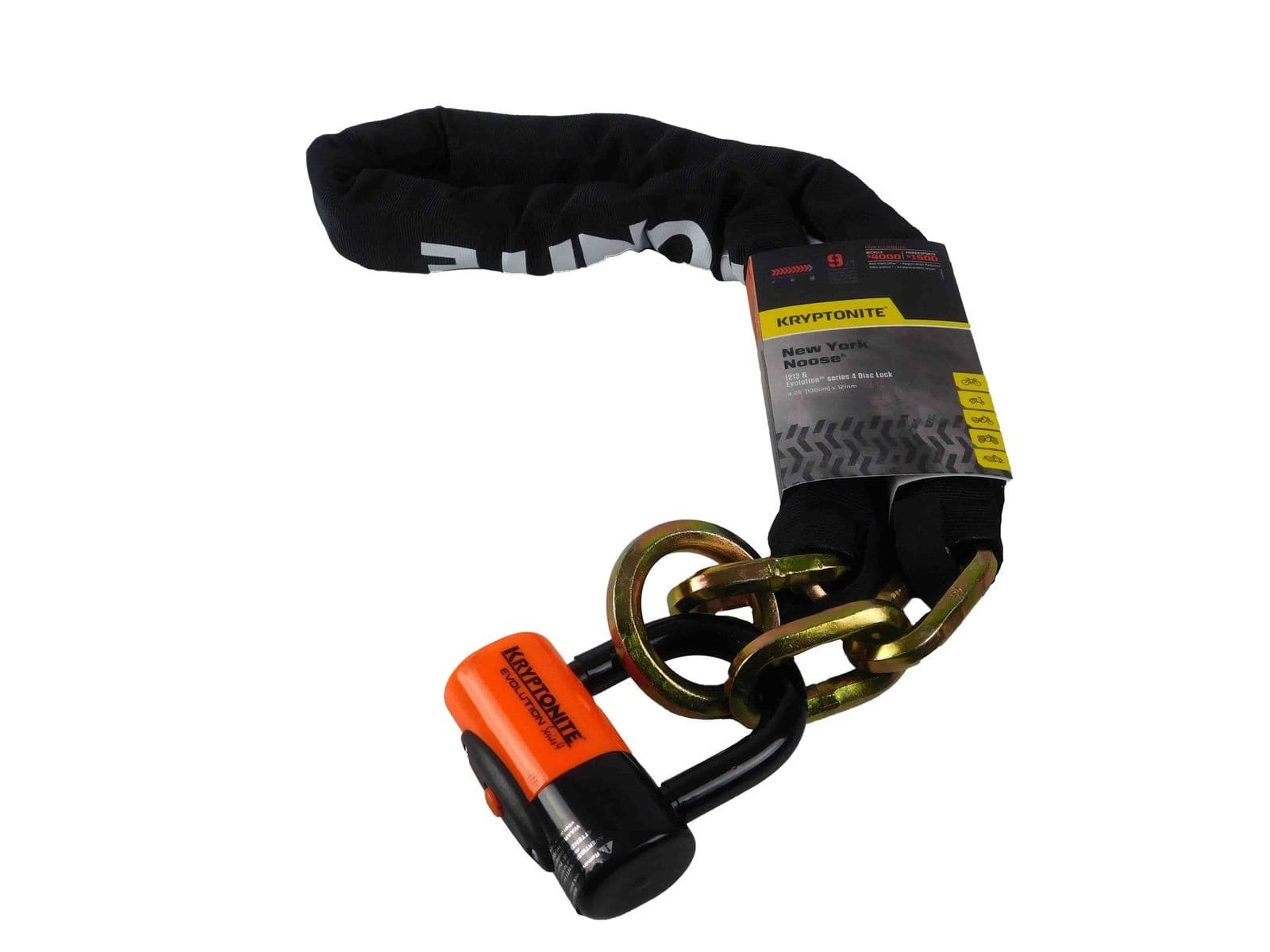 Kryptonite New York Noose 1213 4.25 ft w/ EV series 4 Disc Lock 3