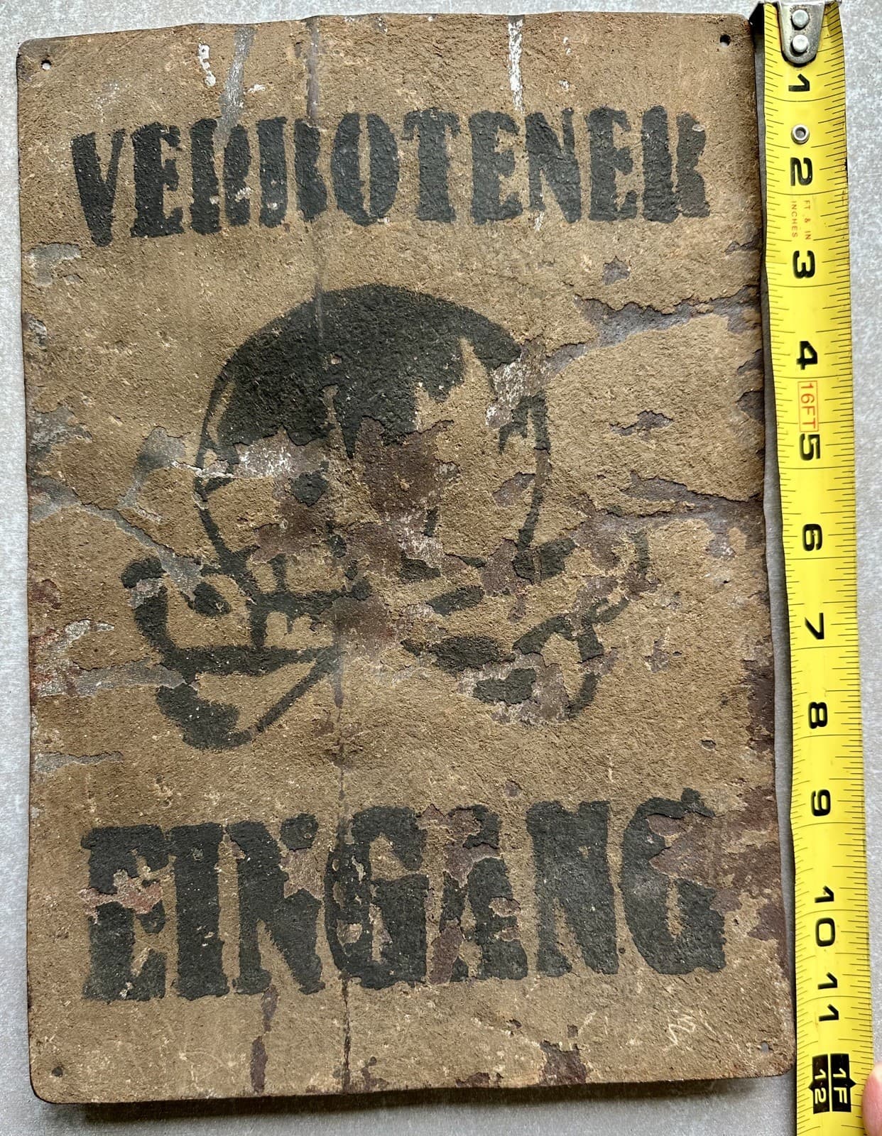 ww 2 german metal sign