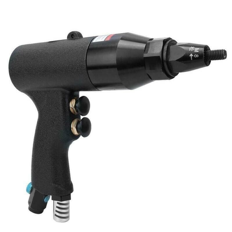 Pneumatic Rivet Nut Gun Rivnut Setting Gun Riveter Air Riveting Tool M6-M8 1/4'' 4